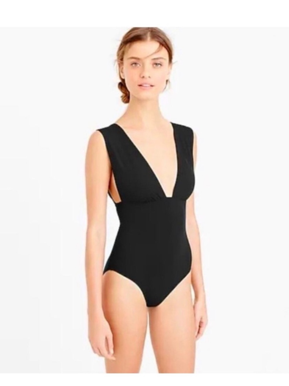 J. Crew Black One-Piece Swimsuit 14 XL